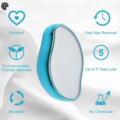 Portable Magic Hair Remover for Arms, Legs & Back | Crystal Hair Eraser for Painless Hair Removal thumbnail 2