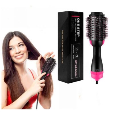 One Step Hot Air Brush | 3-in-1 Dryer, Straightener & Volumizer for Effortless Styling thumbnail 3