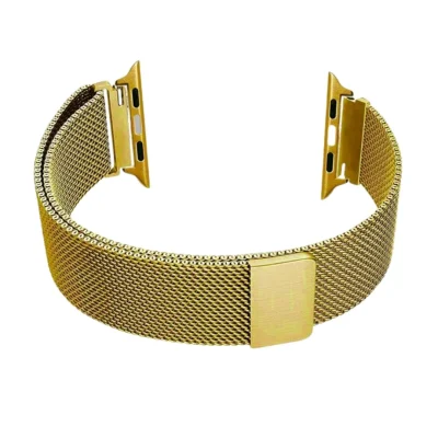 Gold | Apple Watch Milanese Magnetic Loop Strap | Stainless Steel Band  | 42mm / 44mm / 45mm thumbnail 5