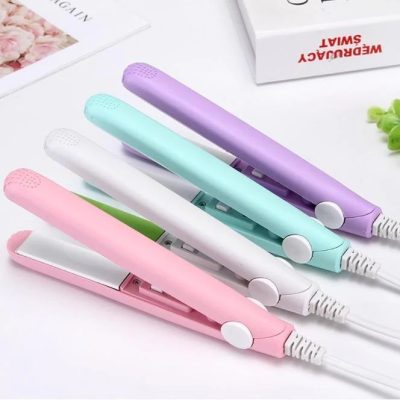 Mini Portable Ceramic Hair Straightener & Curler | Frizz-Free Smooth Hair | Random Color thumbnail 3