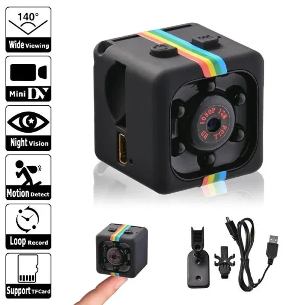 SQ11 Mini Camera HD 1080P  | Night Vision Motion Detection DVR Camcorder