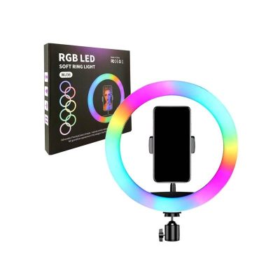 MJ36 RGB LED Ring Light 36cm with 16 Colors, Brightness Control & Phone Holder thumbnail 3