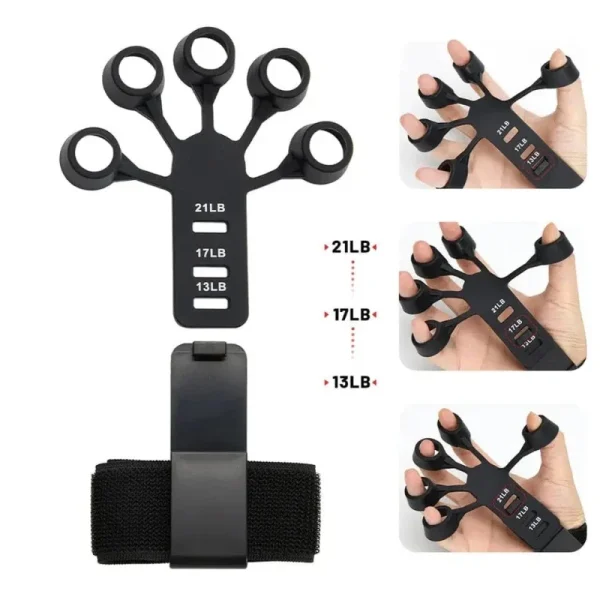 Adjustable Hand Grip Strengthener | Finger Exerciser & Hand Therapy Trainer | Grip Strength Trainer for Fitness, Rehabilitation & Arthritis Relief