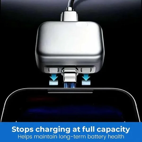 Automatic Charging Disconnector | Model LX-007 | Smart Auto Power Cut-Off Battery Protector | Type-C to Type-C Fast Charging Guardian